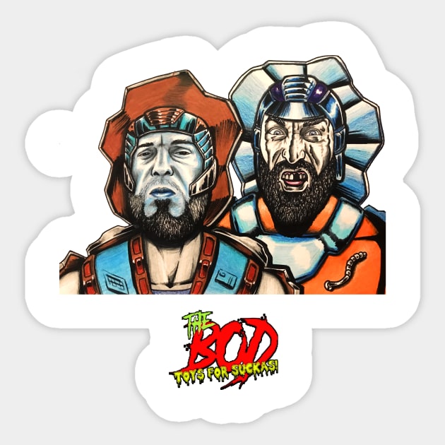 Stonedar and rockon Sticker by BOD Toys4Suckas